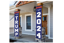 Donald Trump 2024 Large Banners Porch Yard Garden USA Fence Decor MAGA Sign Home picture