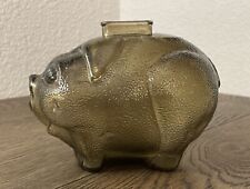 Vintage Depression Glass Piggy Bank 1950 Anchor Hocking picture