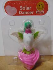 HUMMINGBIRD Solar Light Bobble with Flapping Wings Sitting on Rose SPRING SUMMER picture