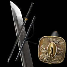 Black T10 Steel Clay Tempered Japanese Samurai Sword Katana Ninja Full Tang  picture