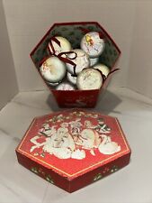 Vtg. Country Theme 12 Days Of Christmas Ornaments In Original Box  picture