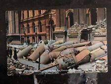 1909 Alameda Ca USA RPPC Postcard Cover Fallen Columns Earthquake San Francisco picture