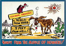 Bob Alley, Tucson, Arizona, Sonoran Desert, hot, dry climate. Postcard picture