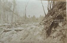 RPPC Mendon Vermont Flood Disaster Road Washout Real Photo Postcard 1927 picture