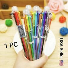 1 PC Ball Point Pen Marker Korea Creative Stationery Pen 6 Color In 1 Ballpoint picture
