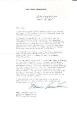 Mamie Eisenhower Signed Letter While Campaigning with Ike, 1952 picture