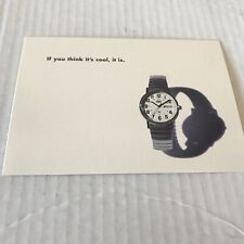 Timex  If you think it's cool, it is postcard  1997 Daylight Savings Time Travel picture