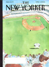 New Yorker cover Blitt Steroid-pumped left fielder at ballpark 4/3 2006 picture