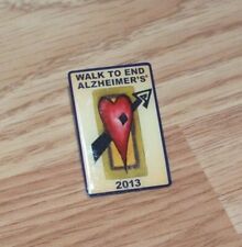 2013 Walk to End Alzheimer's Collectible Hear Enamel Souvenir Lapel Pin  picture