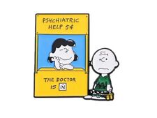 Lucy's Psychiatry Booth with Charlie Brown Enamel Pin picture
