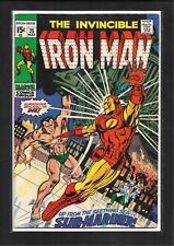 Iron Man #25 (1970): Iron Man vs Sub-Mariner Cover and Story Bronze Age FN- picture