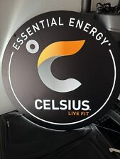 Celsius Energy LED Hanging Sign - Works Great, Huge Ad For Store Or Garage picture