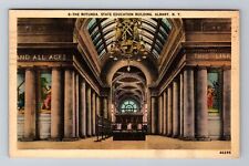 Albany NY-New York The Rotunda, State Education Building, Vintage c1941 Postcard picture