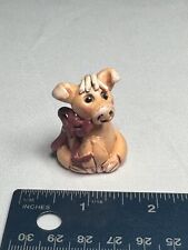 Vintage Clay Sculpt Miniature Sitting Pig picture