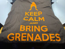 2012 FIREFLY ‘KEEP CALM AND BRING GR3NADES’ QUANTUM MECHANICS T-SHIRT QMx (S) picture