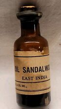 C. S. Littell & Co. Sandalwood Bottle Partial Contents Original Label picture