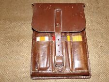 Vintage 70+ Year Old Geologist Leather Belt Drawing Field Tool Pouch picture