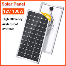 BougeRV 100 Watts Solar Panel Half-Cut Mono Cell for RV Camping Home Boat Marine picture