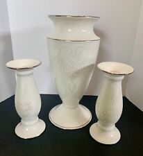 Lenox Wedding Promises Opal Innocence Vase and Candle Sticks picture