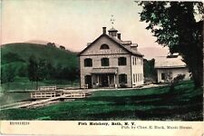Fish Hatchery Bath NY Divided Postcard c1909 picture
