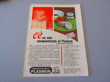 Advertising on original 50s/60s page Vintage Plasmon and Boston picture