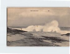 Postcard Surf & Rocks Ocean Scene picture