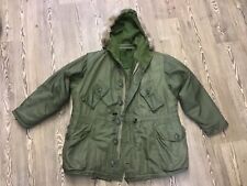 Genuine Canadian army arctic  Parka mods green large 1972 vintage picture