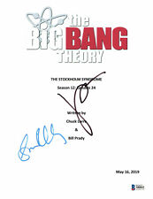 JIM PARSONS SIMON HELBERG SIGNED AUTOGRAPH THE BIG BANG THEORY SCRIPT BECKETT  picture