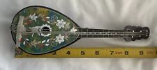 Vintage Miniature Inlaid Mandolin Music Box Wind Up Collectable Sorrento Tested picture