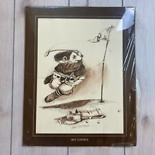 Vintage Gary Patterson Poster Self Control Golf 1975 Thought Factory #781 picture