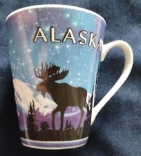 Alaska Mug Arctic Circle Coffee Mug Alaskan Moose Blue Night Star Sky SHIPS FAST picture
