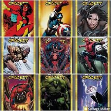FULL SET Topps Marvel Collect Opulent Optics '24 Series 1 Base Gold Rare picture