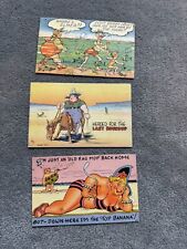 1940's 1950's Comic postcards Obesity Heavy People picture
