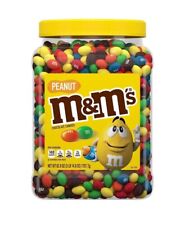 M&M'S Peanut Milk Chocolate Candy Bulk Jar (62 oz) 3lb 14 ozs Exp 2/2025 Sealed  picture