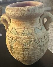 Rustic Clay Pot Mexican Or Native American Style/jug Or Vase/made In China ￼ picture