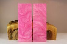 PINK CUSTOM COMPOSITE KNIFE HANDLE MATERIAL BLANK SCALES (210) picture