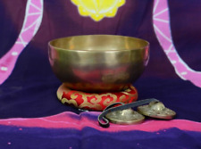 6 inches singing bowl Dim Plain Simple Carved- Handmade Bowl Yoga and Therapy picture