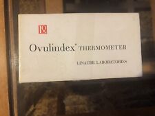 Vintage Ovulindex Oral Thermometer w/ Original Box and Paperwork picture