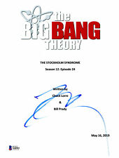 JOHNNY GALECKI SIGNED AUTOGRAPH THE BIG BANG THEORY FINALE SCRIPT BECKETT BAS  picture