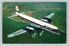 Delta Air Lines Golden Crown Radar Equipped DC-7 Aircraft Vintage Postcard picture