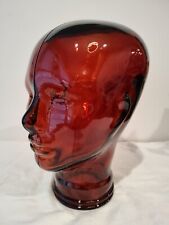 Glass Head TERRACOTTA, Life Size Mannequin Head for Decor, Hats, Wigs picture