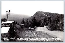 Michigan Copper Country~Brocknaw Mountain Drive Rest Point~West Bluff~1940s RPPC picture