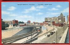 Bataan Memorial Trainway railroad tracks diesel engine EL Paso Texas tx postcard picture