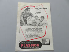 Advertising on original 50s/60s page Vintage PLASMON picture