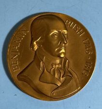 Vintage Benjamin Rush Pathfinders Psychiatry Bronze Medallion Paperweight 3