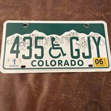 COLORADO Handicap License Plate. 2006 Tag Wheelchair ♿️ # 435 GJY picture