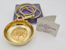 Le Tastevin Gold-Plated French Wine Tasting Cup With Cord In Original Box picture
