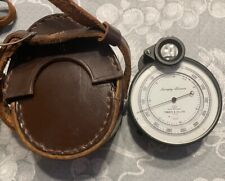 Antique Tamaya & Co LTD Altimeter in Leather Case Tokyo Japan Vintage Altitude picture