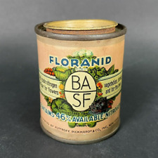 Vintage Tin Can FLORANID Nitrogen Plant Fertilizer Mini with Lid 2-1/4