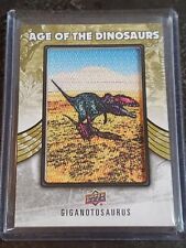 2015 Upper Deck Dinosaurs Age of the Extinct (Predator) Giganotosaurus Patch picture